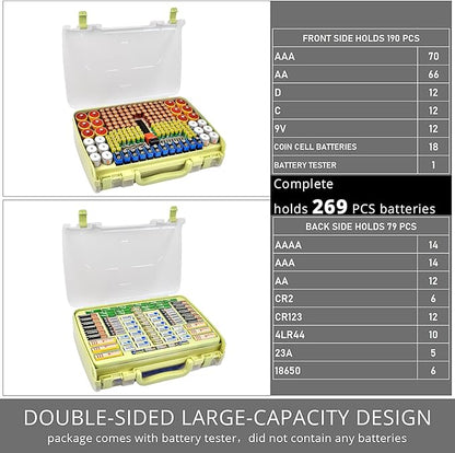 Battery Organizer Storage Holder Box Case - Image 3