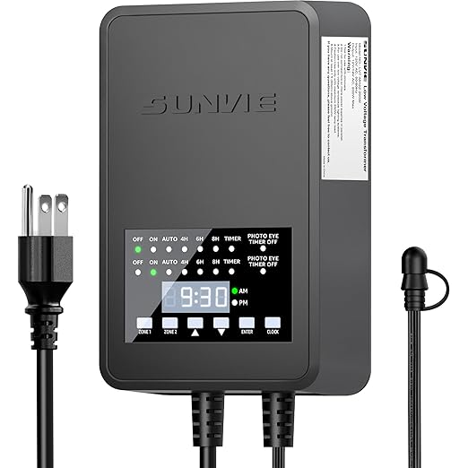 SUNVIE 200W Low Voltage Landscape Transformer by SUNVIE