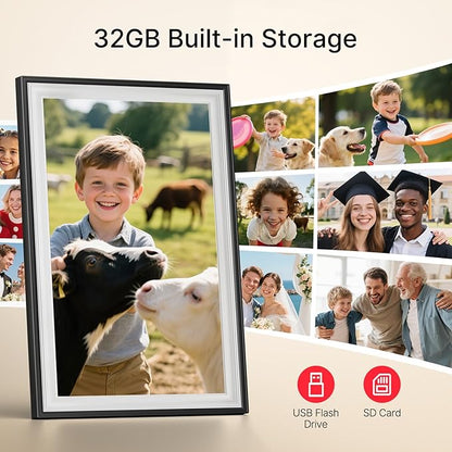 Frameo 10.1" Digital Picture Frame, Smart WiFi Digital Photo Frame - Image 3