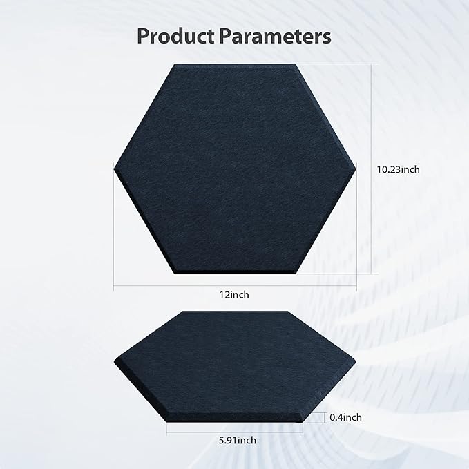 Amantech 12 Pack Acoustic Panels Self Adhesive Sound Proof Foam, High Density - Image 6