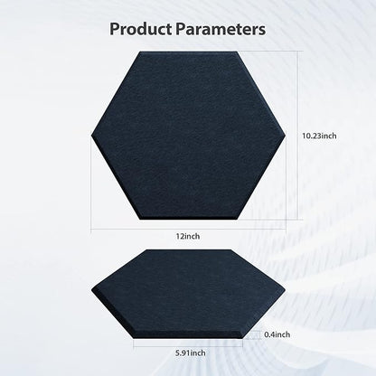 Amantech 12 Pack Acoustic Panels Self Adhesive Sound Proof Foam, High Density - Image 6