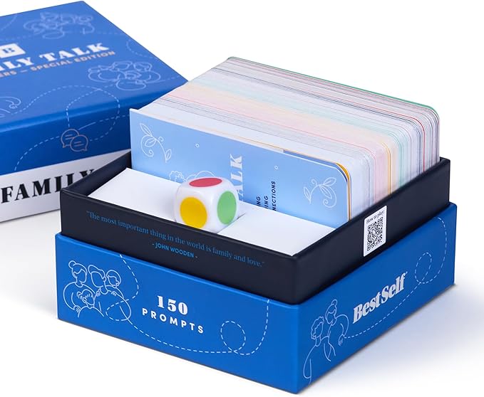 BestSelf Family Talk Icebreaker Deck – 150 Conversation Starters by BestSelfCo
