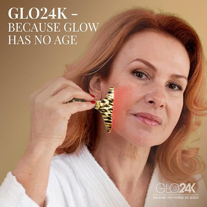 GLO24K Red Light for Face and Neck Beauty Device – Triple LED Action & - Image 7