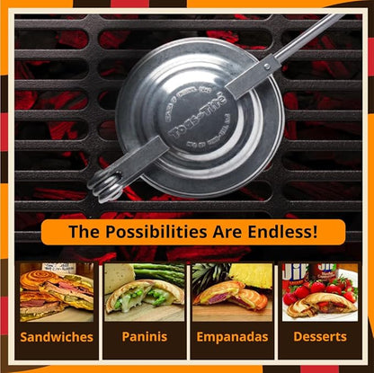 Handheld Sandwich Maker, Classic Sandwich Grill & Panini Press, Cast Aluminum - Image 6