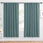 NICETOWN 2 Panels Blackout Curtains, Rod Pocket Window Curtains Room Darkning by NICETOWN
