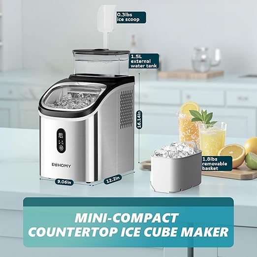 EUHOMY Ice Cube Maker Machine Countertop - Image 9