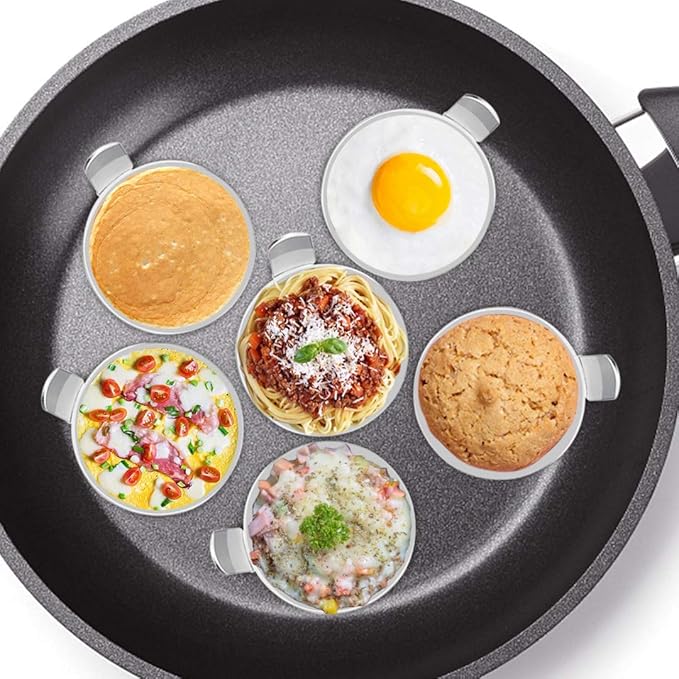 4/6 Pack Egg Ring, 3 Inch Egg Cooking Ring Non Stick Stainless Steel Egg Rings - Image 4