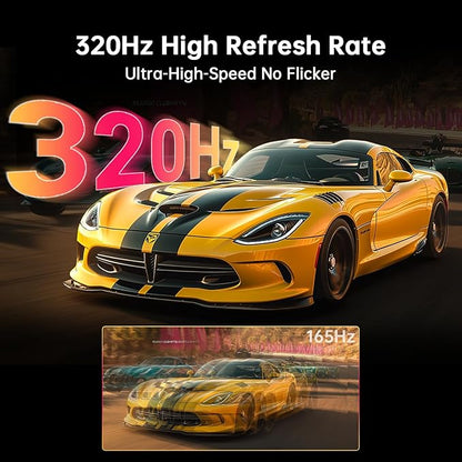 KTC 27 Inch White Gaming Monitor 300Hz/320Hz, QHD 1440P Fast IPS Computer - Image 3