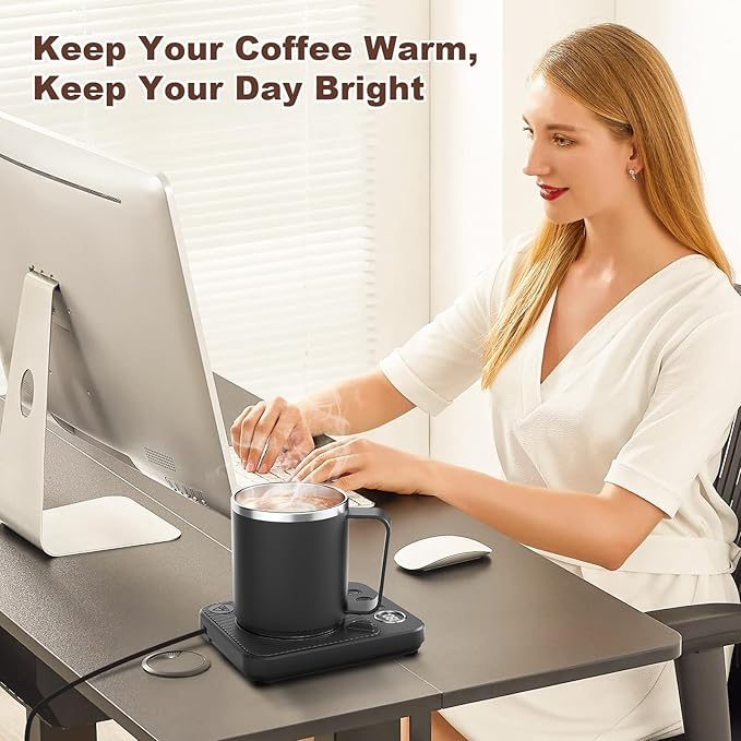 Coffee Mug Warmer & Mug Set for Desk, Smart Coffee Cup Warmer - Image 4