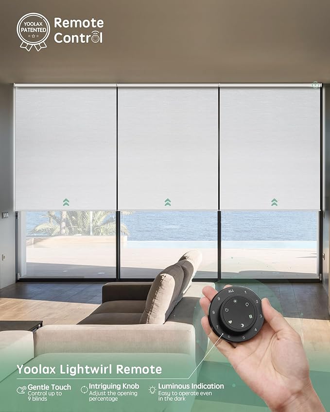 Yoolax Smart Coupled Roller Shades Compatible - Image 4