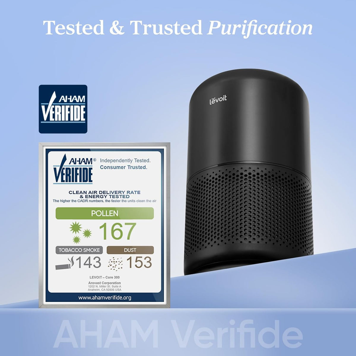 levoit air purifier for home pets hair allergies shown in use