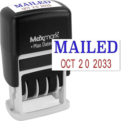 MaxMark Self-Inking Rubber Date Office Stamp by Maxmark