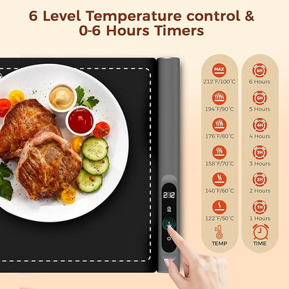 Upgrade Graphene Warming Mat for Food, Food Warming Mat for Countertop - Image 3
