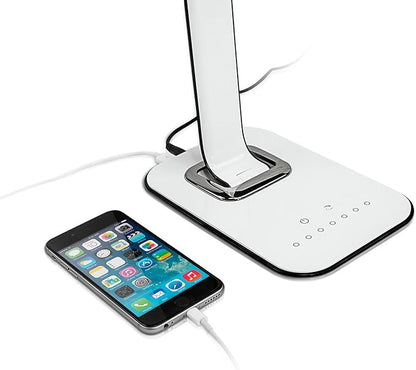 Turcom LED Desk Lamp With USB Charging Port Dimmable Touch Controls w/Color - Image 5