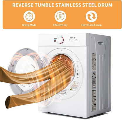 1.8 Cu.Ft. Portable Clothes Dryer, 1020W portable dryers - Image 2