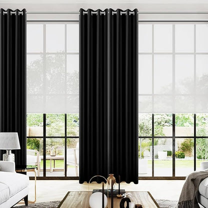 KOUFALL 132 Inch Curtains Long by KOUFALL