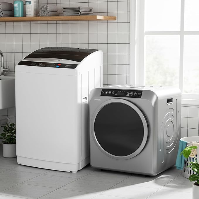 ROVSUN 3.5CuFt Portable Clothes Dryer and 25LBS Full-Automatic Washing Machine - Image 3