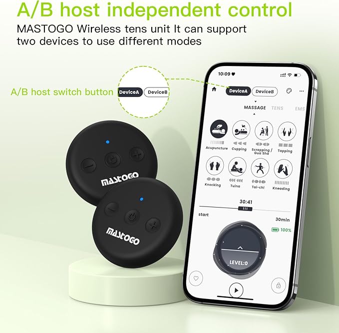 Wireless TENS Unit, Dual Host Muscle Stimulator - Image 4