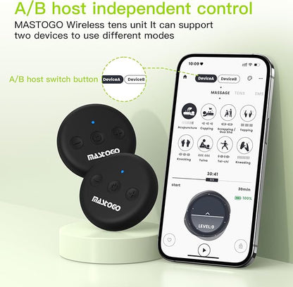 Wireless TENS Unit, Dual Host Muscle Stimulator - Image 4