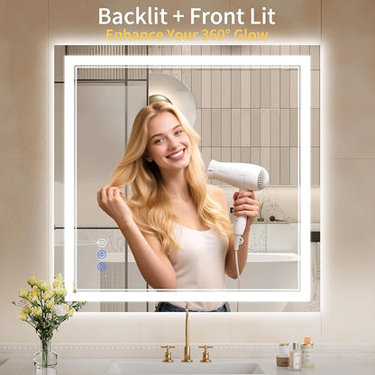 36"x36" LED Bathroom Mirror - Image 2
