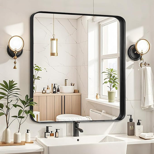 Fabuday Black Wall Mirror for Bathroom by Fabuday