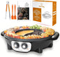 Food Party Hot Pot with Grill 2 in 1 Electric Smokeless Grill and Hotpot Pot by FoodParty