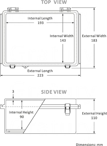 Gratury Junction Box, IP67 Waterproof Plastic Enclosure - Image 3
