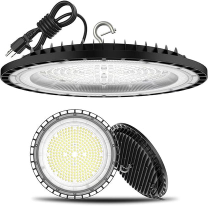 2Pack UFO LED High Bay Light 250w, 5 ft cable by SOUTHLEVY
