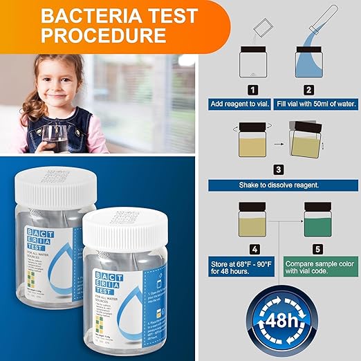 AAwipes Drinking Water Test Strips 150 + 2 Bacteria Tester Kits, Complete - Image 7