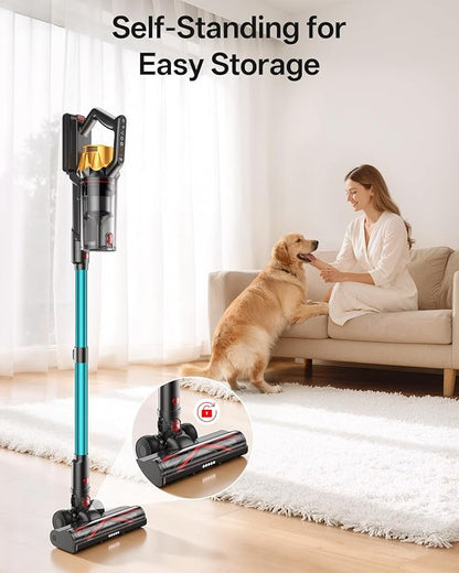 Cordless Vacuum Cleaner, 650W 55KPa 60Mins Vacuum Cleaners - Image 4