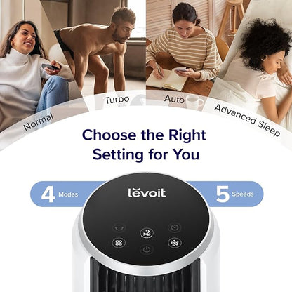 LEVOIT Tower Fan for Bedroom, 25ft/s Velocity Standing Fan - Image 4