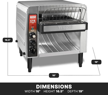 Waring Commercial CTS1000B Conveyer Toaster, 1000+ slices per hour, 6-20 Phase - Image 3