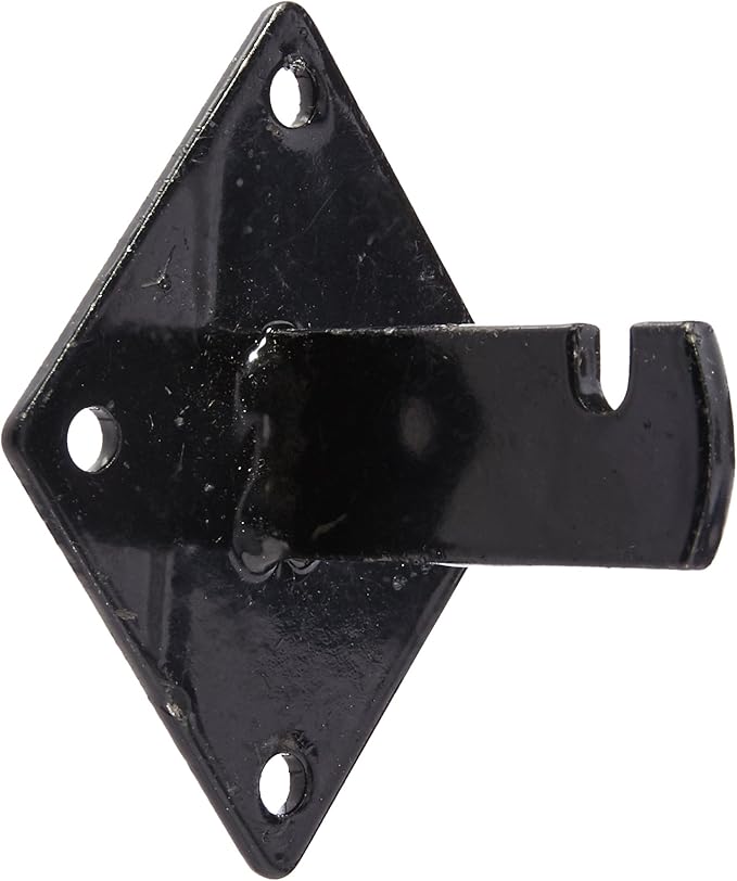 Gridwall Mount Brackets for Grid or Slatgrid Panels Box of 12 Pcs Black Color by EZ-Mannequins