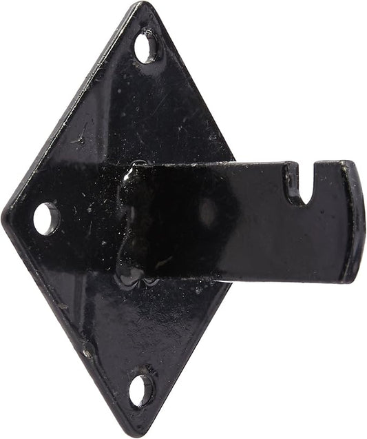 Gridwall Mount Brackets for Grid or Slatgrid Panels Box of 12 Pcs Black Color by EZ-Mannequins