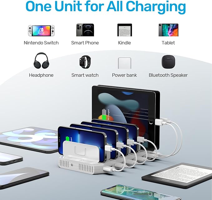 【5PCS】 Unitek Multi Charging Station, 10-Port USB Charger - Image 5