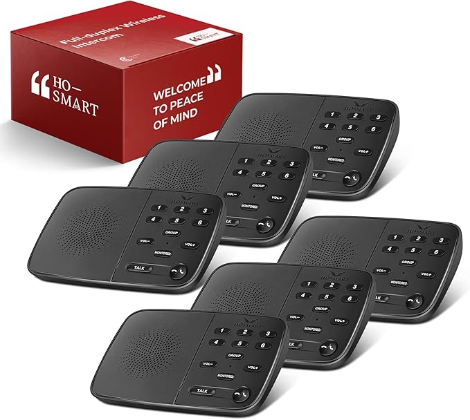 Hosmart Intercoms Wireless for Home UltraSpeak Pro, 2025 Full Duplex Wireless by HHOSMART