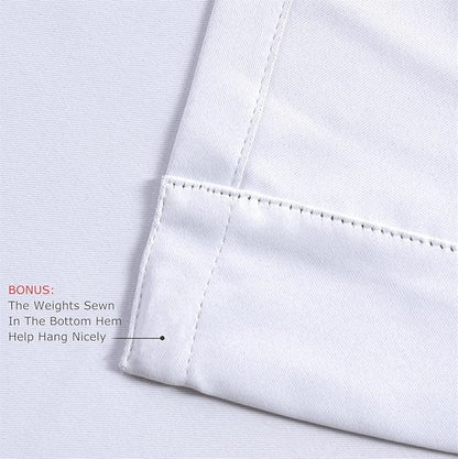 MIUCO Room Darkening Thermal Insulated Grommet Window Blackout Curtains - Image 4