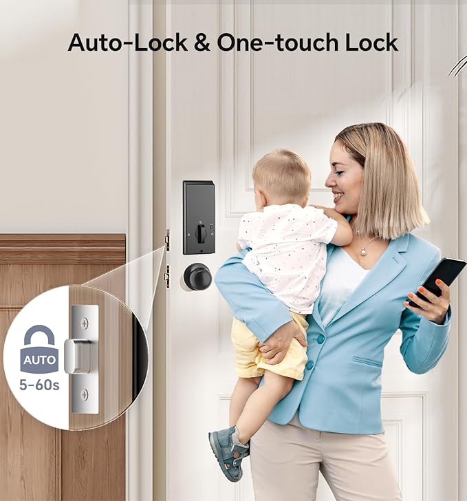 Ulecoce Fingerprint Keypad Deadbolt - Image 7