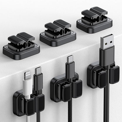 Lamicall 6Pack 3-in-1 Cord Spring Clip Holder by Lamicall