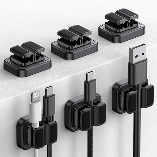 Lamicall 6Pack 3-in-1 Cord Spring Clip Holder by Lamicall