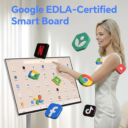 Shiarffe X5 Smart Board 32 Inch 4K Interactive Whiteboard Google EDLA-Certified - Image 7