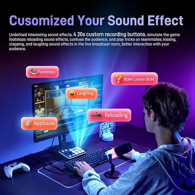 MAONO Gaming Audio Mixer, Audio Interface - Image 4