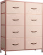 WLIVE Fabric Dresser for Bedroom, Tall Dresser by WLIVE