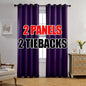MIUCO 2 Panels Room Darkening Thermal Insulated Grommet Window Blackout Curtains by MIUCO