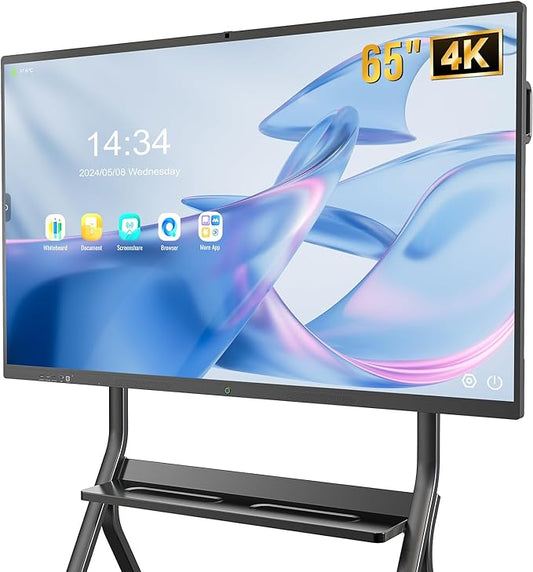 Smart Board, 65 Inch Interactive Whiteboard 4K Touchscreen Built in Ultra High by YIXZSWD