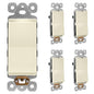 LIDER Minimalist Design Matte Finish Lighted Decorator Switch, Frameless Paddle by LIDER