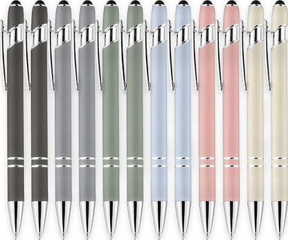 LINFANC 12 Pack Morandi Ballpoint Pen by LINFANC