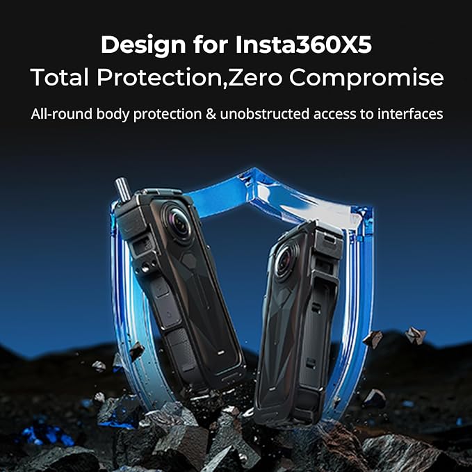 SMALLRIG Cage for Insta360 X5 Accessories, Aluminum Alloy Protective Case for - Image 3