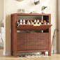 Shoe Cabinet Storage for Entryway, Fluted Shoe Cabinet by YomiluveDesign