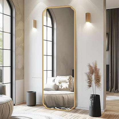 Gold Full Length Mirror with Standing - Image 7